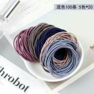 Set 100 dây chun buộc tóc