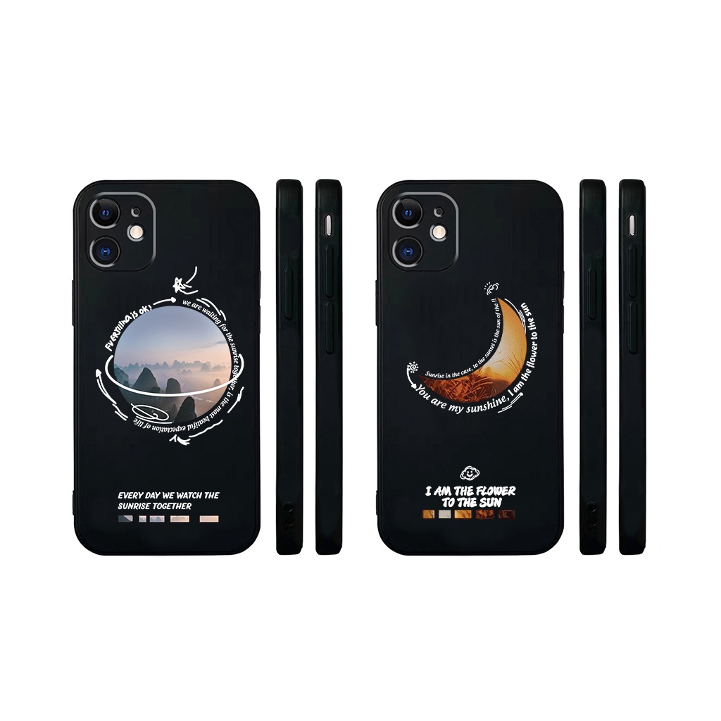 Ốp lưng iphone cạnh vuông lỗ camera trăng núi 6plus/6s/6splus/7/7plus/8/8plus/x/xs/11/12/pro/max/plus/promax - ĐQ Store