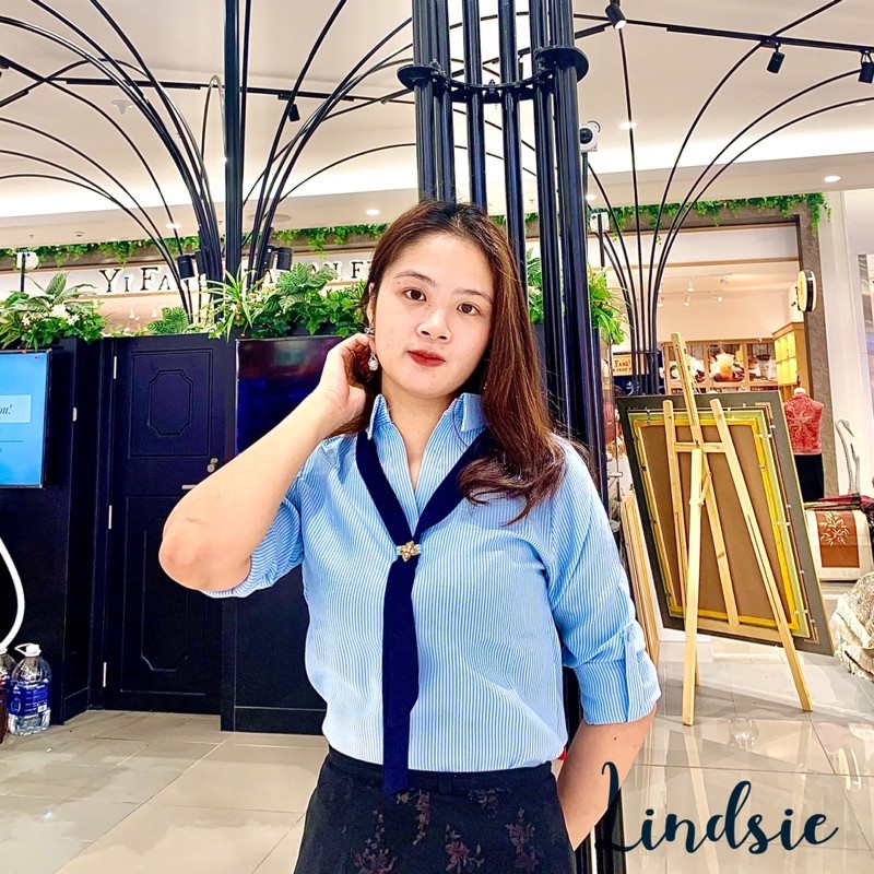 Áo Sơ Mi Đũi, Áo sơ mi Công Sở Dáng Cơ Bản Chất Liệu Mềm, Thoáng Mát 🍀Lindsie Store🍀