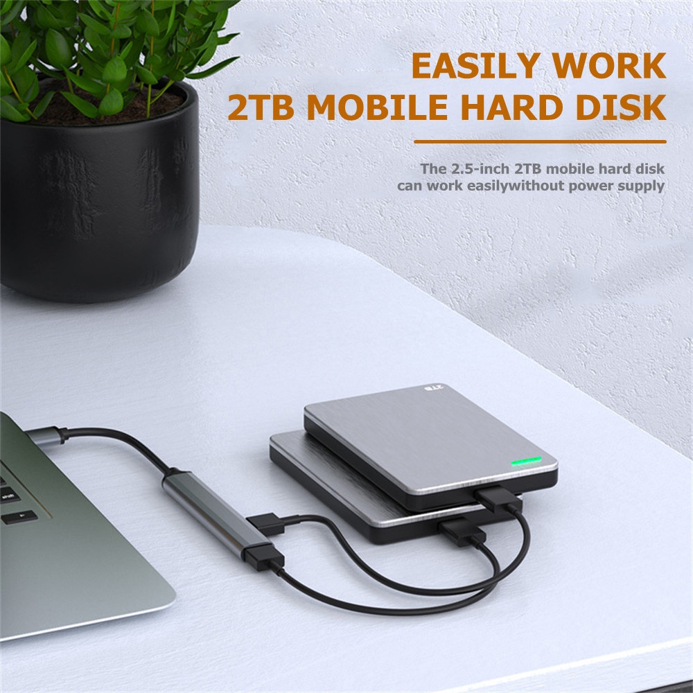 Hub Chia 4 Cổng USB Type C 3.0 3.1 OTG Cho HUAWEI Xiaomi Lenovo Macbook PC