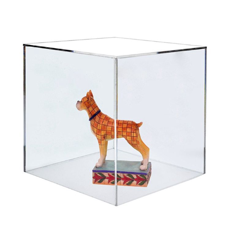 ✿INF✿Storage Box Jewelry Display Clear Acrylic 5 Sided Jewelry Display Storage Box