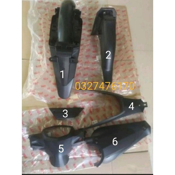 Bộ 6 nhựa nhám đen xe Sirius zin chính hãng yamaha