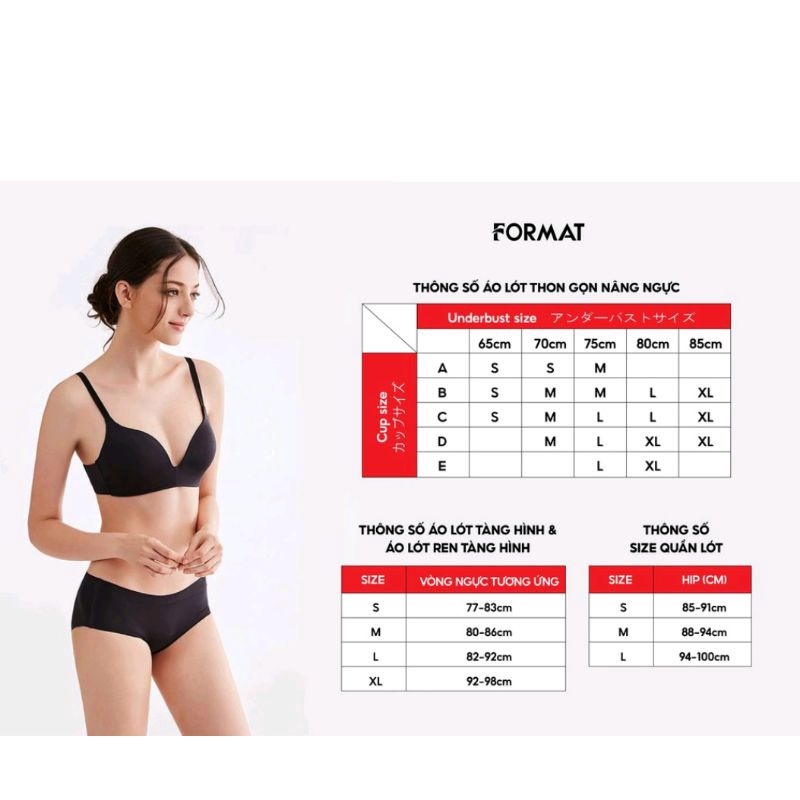 Áo lót ren tàng hình Format B9BRA001E