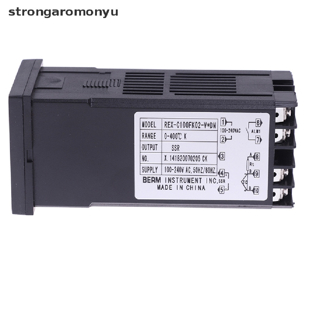 【YU】 100-240VAC PID REX-C100 Temperature Controller SSR-40A Thermocouple .