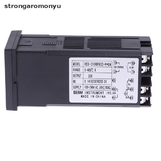 【YU】 100-240VAC PID REX-C100 Temperature Controller SSR-40A Thermocouple .