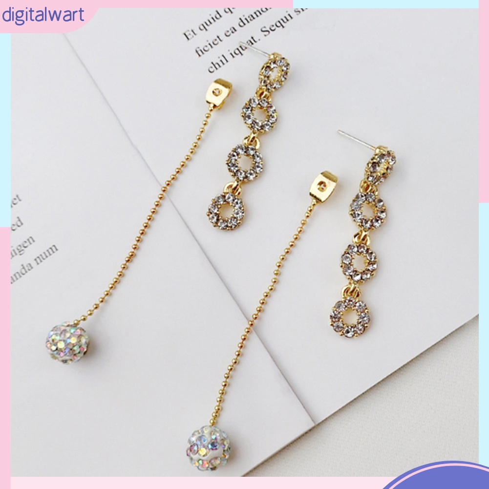 Hoa tai tua dài đính đá thời trang cho nữ