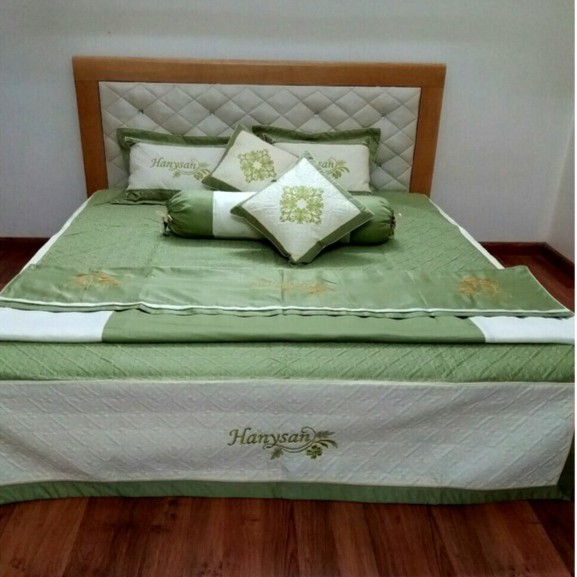 Bộ chăn ga Hanysan (màu xanh cốm)