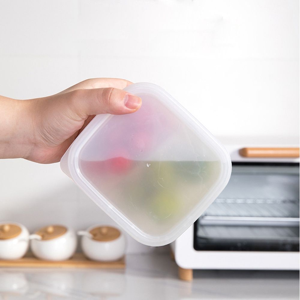 Hộp nhựa đựng hành tỏi hai tầng có lỗ thoát nước màu trong suốt