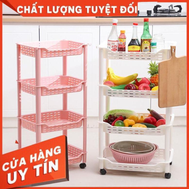 Kệ chữ nhật 3 tầng có bánh xe đựng gia vị nhà bếp đa năng 2387 ,kệ đựng gia vị trong tủ bếp,để đồ phòng tắm