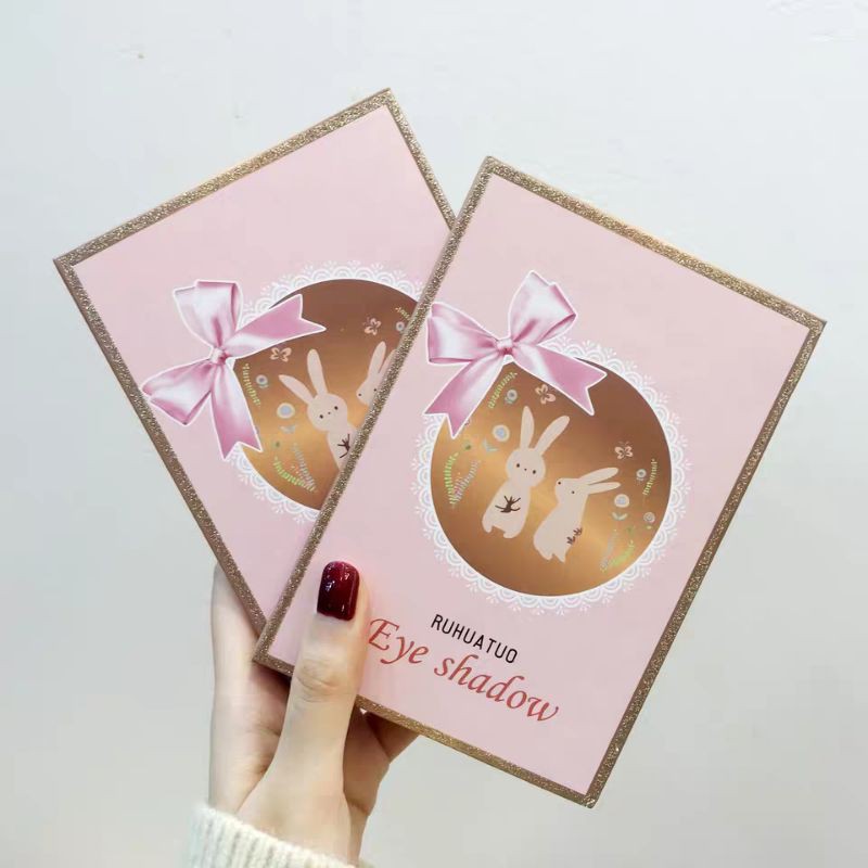 Bảng Mắt 15 Ô Thỏ Xinh RUHUATUO EYE SHADOW Bảng Phấn Màu Mắt Nhũ Lì Kim Tuyến Tặng Gương Nội Địa Trung Thỏ Nơ Xinh | BigBuy360 - bigbuy360.vn