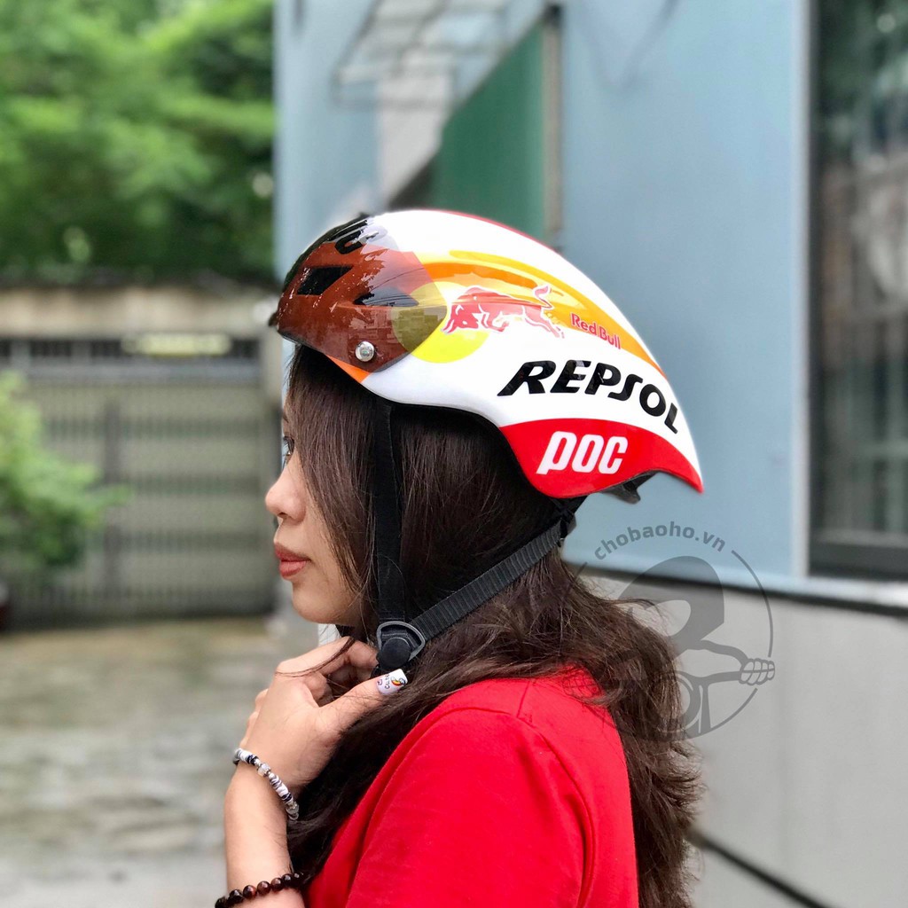 Nón POC 01 REPSOL CAM + túi đựng nón và hộp