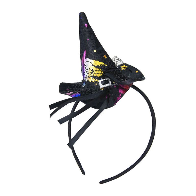 Cài tóc mũ phù thủy lễ hội Halloween bữa tiệc đầu lâu mạng nhện ma phụ kiện tạo bầu không khí biểu diễn