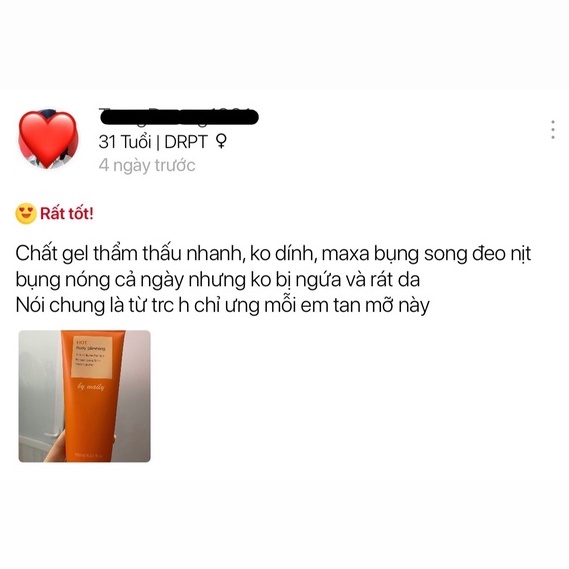 GEL TAN MỠ HOT BODY SLIMMING (mẫu mới)