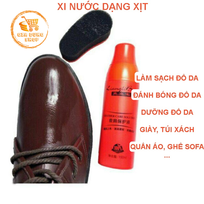 Xi Nước Dạng Xịt Làm Bóng Da, Dưỡng da, Lau Sạch Mốc, Xi Dưỡng Đồ Da Cao Cấp, Giày, Túi Xách, Ghế Sofa.