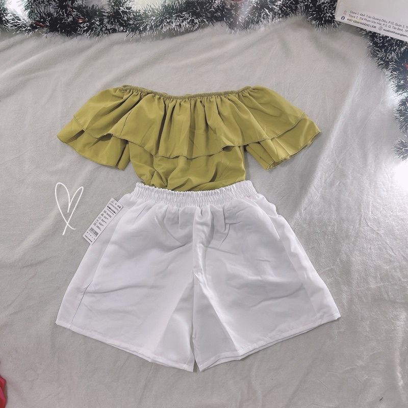 Áo bẹt vai bèo suông sơ vin rất dễ thương full màu đẹp