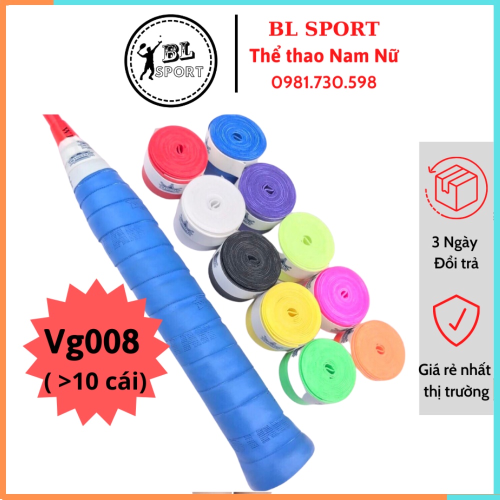 Quấn vợt cầu lông Winstar VG008  pha vải, Cao su non, độ bám dính tốt, chống trơn mồ hôi tay, Hàng Chính hãng.