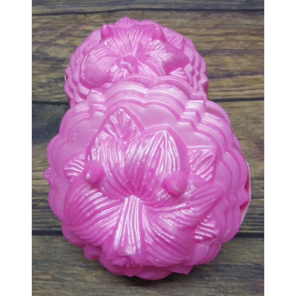 Combo 4 Khuôn Rau Câu Trung Thu Hình Hoa Cúc/Mai/Hướng Dương/Ly 250 Gram, Kích thước 10 x 10 x 6 CM - Giao 1 Cái