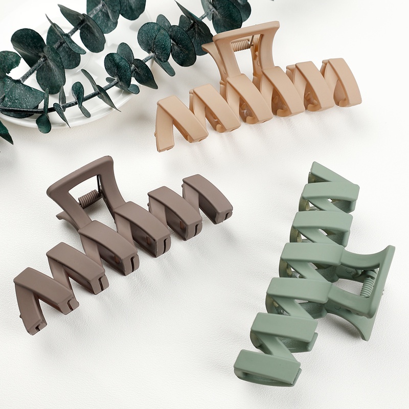 Kẹp Tóc Càng Cua/Kẹp Tóc Nhám Kích Thước Lớn Phong Cách Hàn Quốc Cổ Điển Thời Trang Cho Nữ