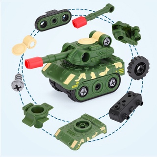 Set 4 Xe Quân Sự ,Công Trình Tháo Lắp Kèm Tua Vít Đủ Mẫu dành cho bé thích lắp ghép mô hình xe