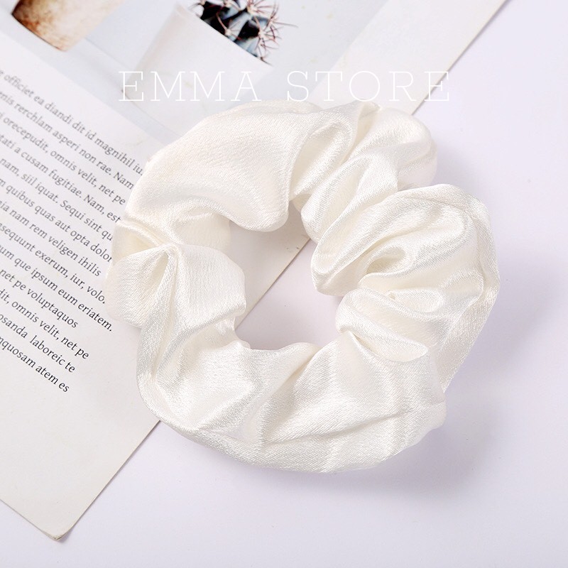 Dây cột tóc vải scrunchies phi bóng𝑭𝑹𝑬𝑬𝑺𝑯𝑰𝑷Đồ cột tóc vải scrunchies phụ kiện tóc