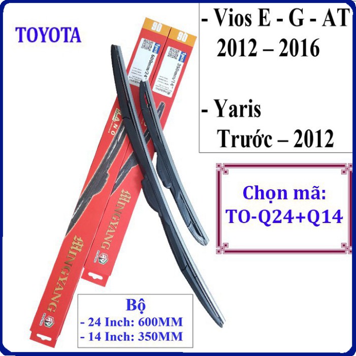 Sản phẩm CẦN GẠT MƯA VIOS E G AT 2012–2016 VÀ YARIS 2012 TRỞ XUỐNG - VÀ TẤT CẢ CÁC DÒNG XE KHÁC CỦA TOYOTA - Công nghệ Đ