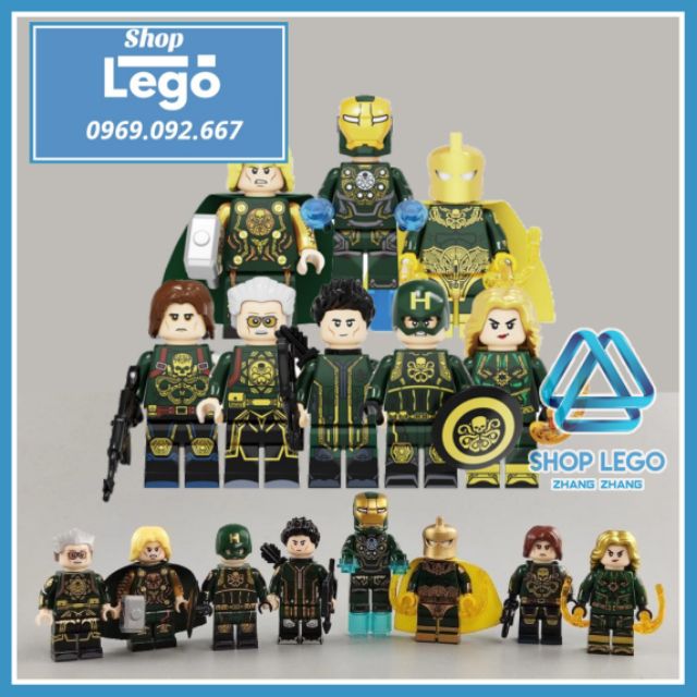 Xếp hình Biệt đội Siêu anh hùng avengers Hydra Lego Minifigures Kopf KF6109