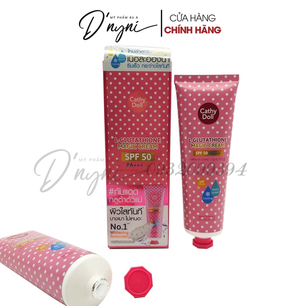 Kem Chống Nắng Trắng Da L - Glutathione Magic Cream SPF 50 Cathy Doll Thái Lan 138ml