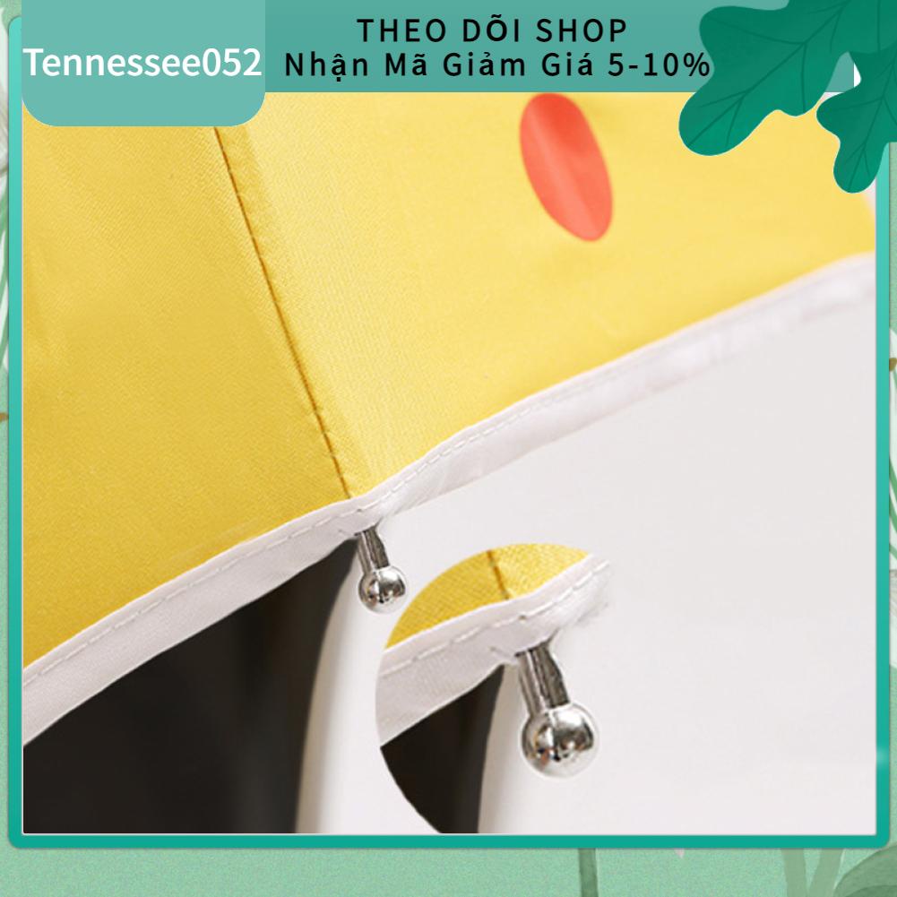 [Hàng Sẵn] Ô che mưa nắng Hình Mũ bảo hiểm Hoạt hình dễ thương Chống tia UV Tay cầm dài【Tennessee052】