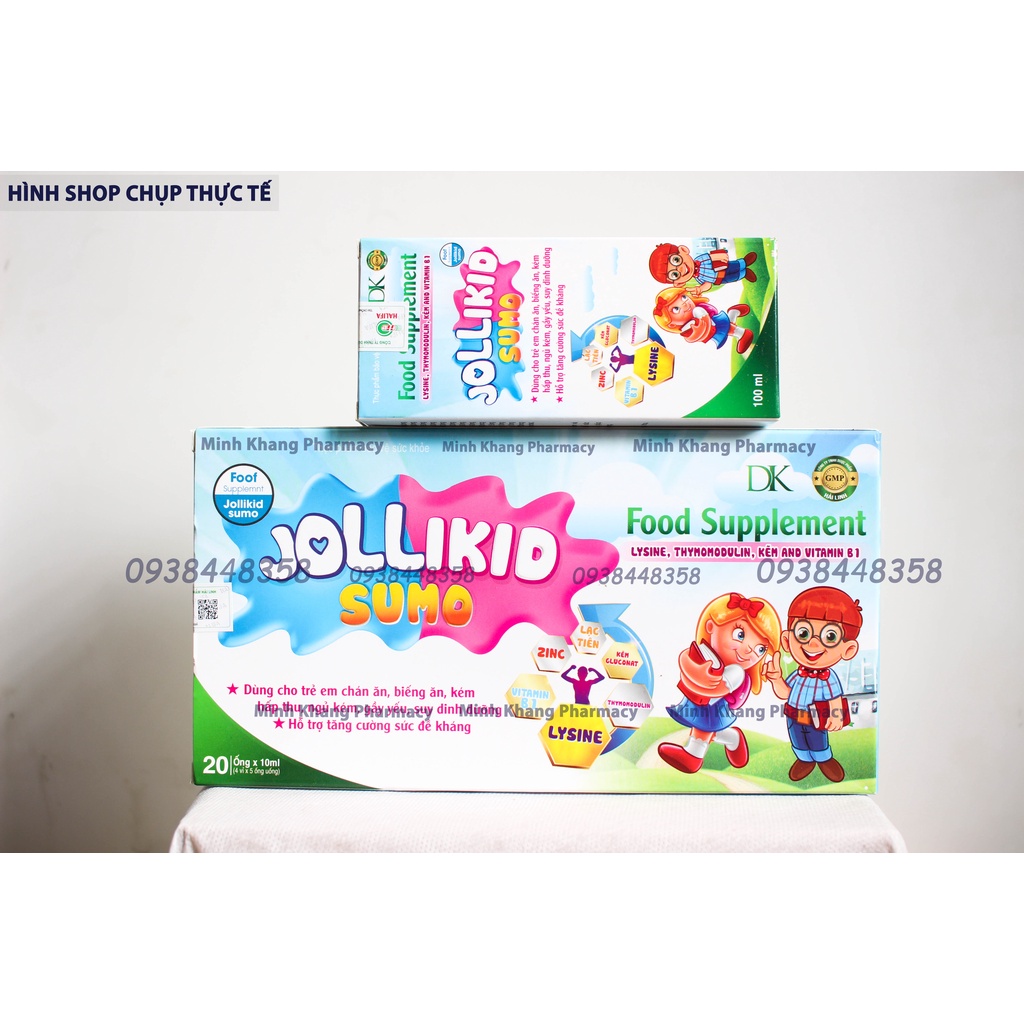 Siro Jollikid ⚡CHÍNH HÃNG⚡ cho biếng ăn, giúp bé ăn ngon miệng - Quý cách Ống và Dạng chai