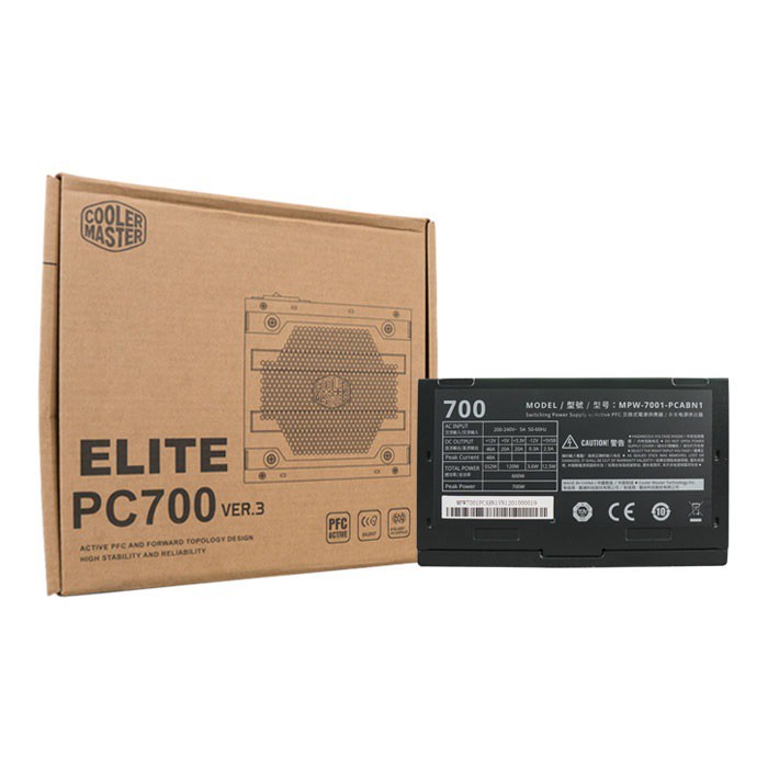 Nguồn Cooler Master Elite PC700 700W V3 MỚI CHÍNH HÃNG