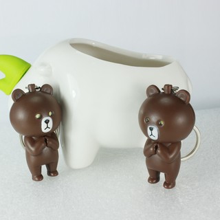 Móc khóa Gấu Brown đèn LED - 00075