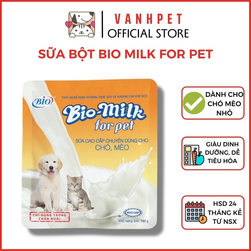 Sữa bột Bio Milk For Pet cho chó mèo nhỏ dạng bột cao cấp - vanhpet