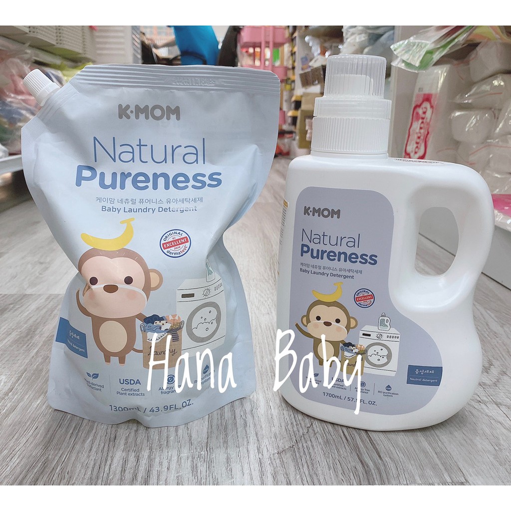 Nước giặt sơ sinh thảo mộc K-mom Hàn Quốc