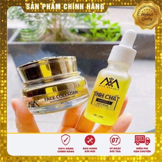 [Chính Hãng] combo face collagen dna cá hồi và tinh chất ampoule saffron MEEA ORGANIC