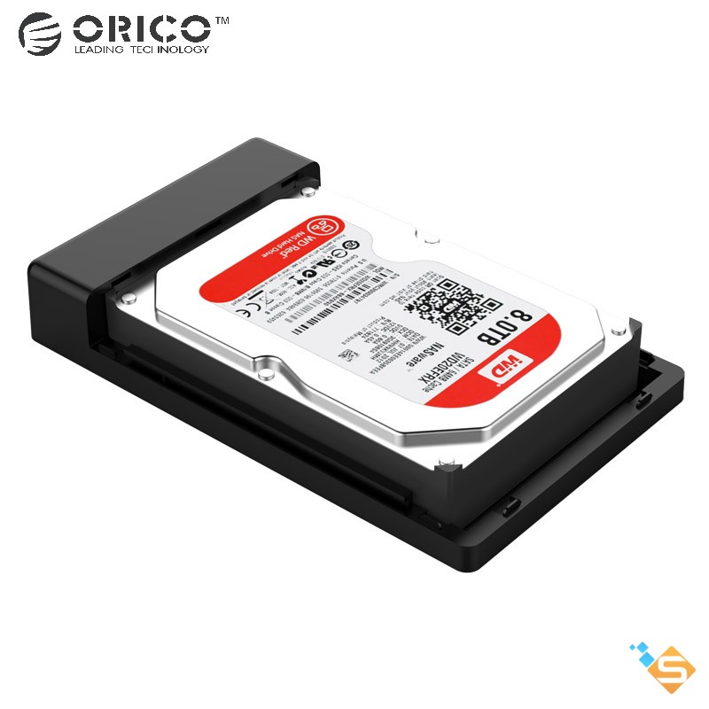 Hộp Đựng Ổ Cứng 3.5&quot; 2.5&quot; ORICO 3588US3 3588C3 USB 3.0 Type C và Type A Tốc Độ 5Gbps- Bảo Hành Chính Hãng 1 Năm
