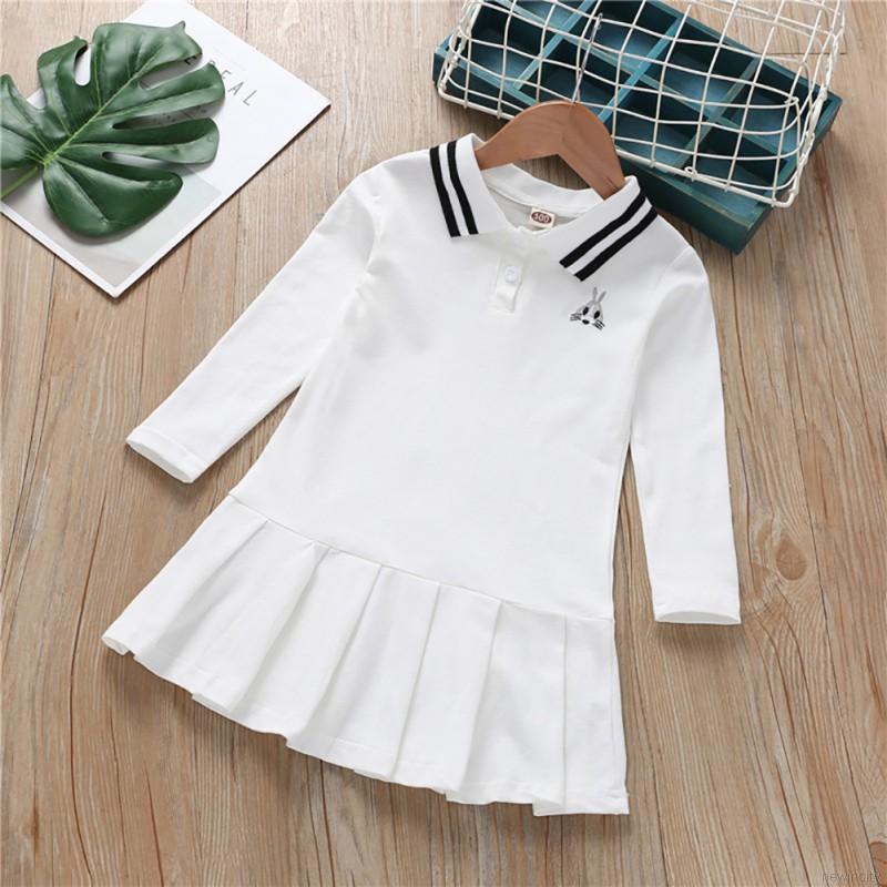 Váy tay dài hình thỏ xinh xắn thời trang cho bé gái