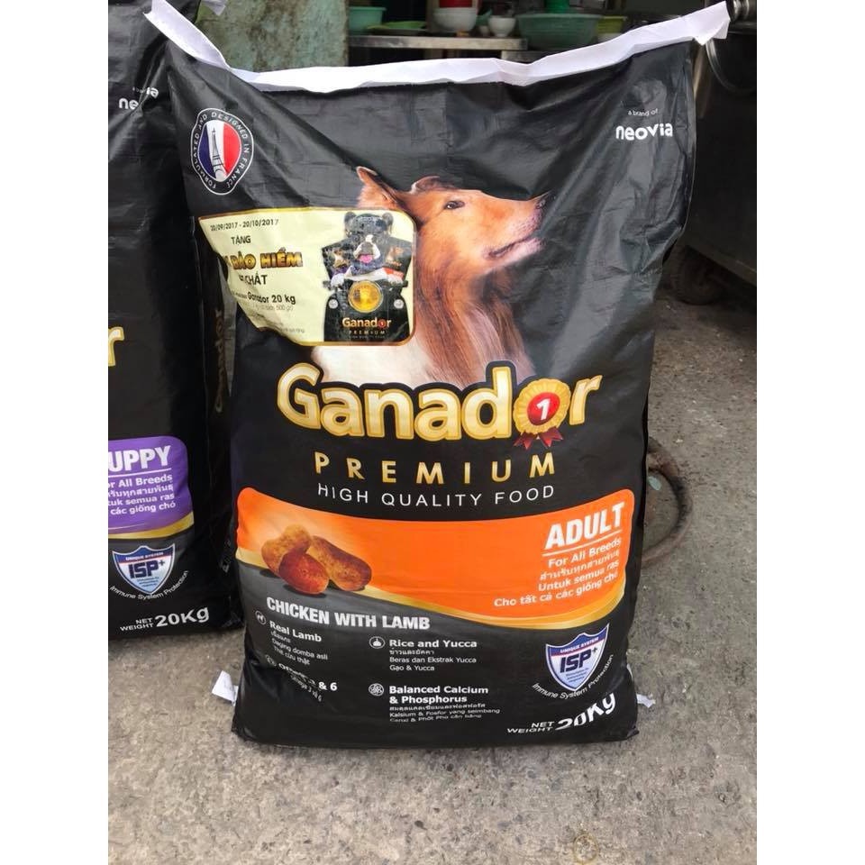 Thức Ăn Hạt Khô Cho Mọi Giống Chó Vị Gà Và Cừu Ganador - 400g