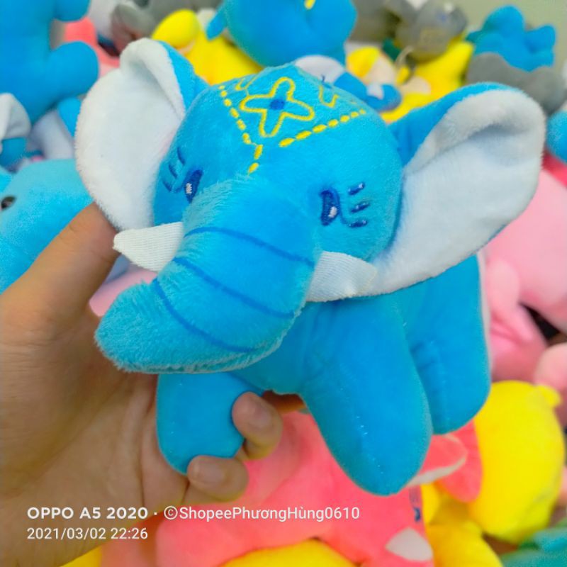 Gấu bông Cá heo , Thú bông Voi con mềm mịn hàng cao cấp size 27cm siêu đáng yêu