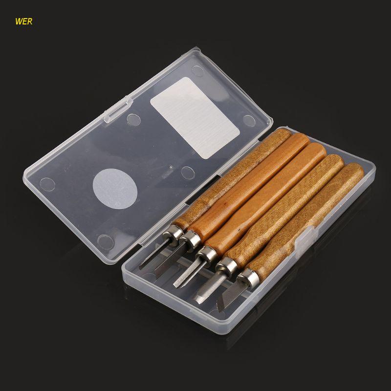 Set 5 Dao Điêu Khắc Gỗ Nghệ Thuật Đa Năng Chuyên Nghiệp