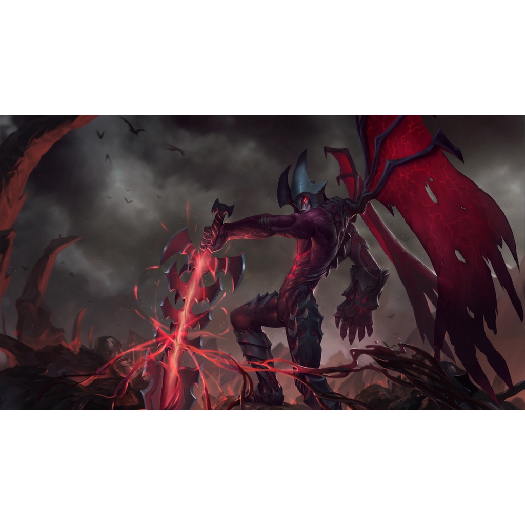 Poster A2, A3, A4 dán tường LoL, decal trang trí có keo AATROX - Mẫu 1