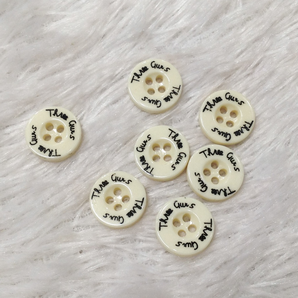 5 Chiếc cúc áo sơ mi nam nữ thời trang Nút in chữ đính kết quần tây kiểu