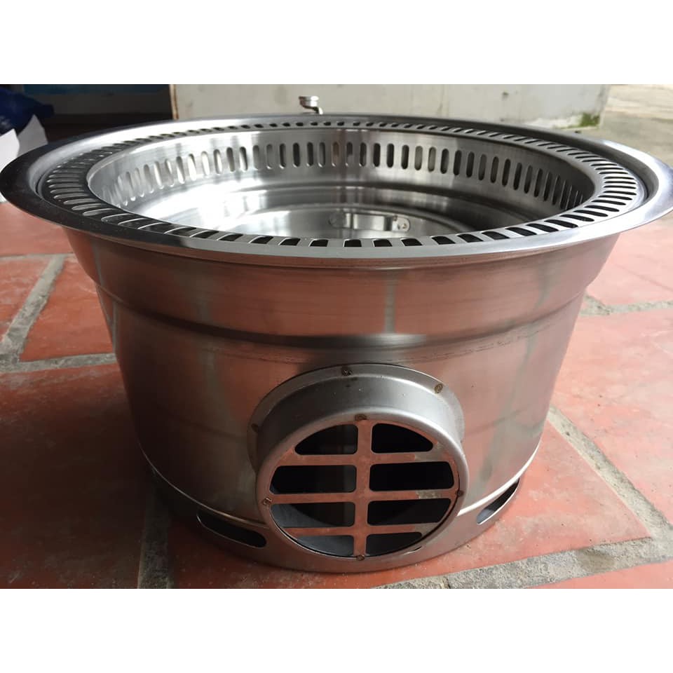 Bếp nướng âm bàn Hàn Quóc hút âm kèm quạt và ống hút khói