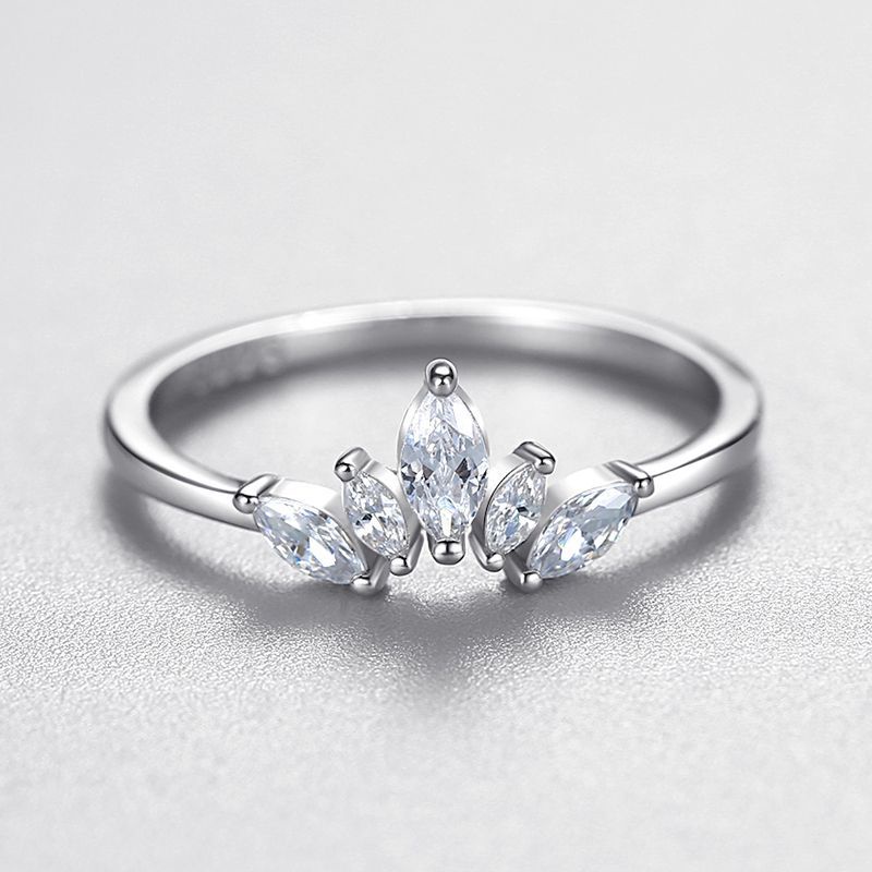 Nhẫn Bạc Vương Miện Công Chúa Khảm Đá Lấp Lánh Xinh Xắn N2653 Bảo Ngọc Jewelry