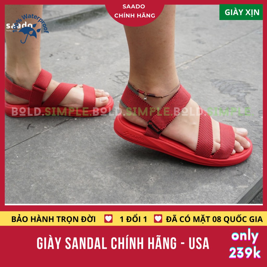 Giày Sandal Nam Nữ Cho Học Sinh Cấp 2 3 Chống Trơn Trượt Hôi Chân Cao Gót Siêu Nhẹ Đi Du Lịch Hãng Chính Hãng Mỹ [NN09]