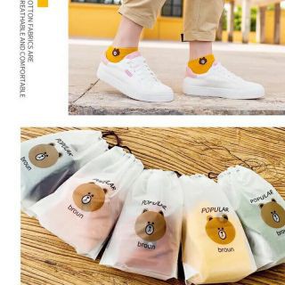 [FAFRINW05 giảm tối đa 30k đơn 150k]Túi 10 đôi tất gấu cho mẹ