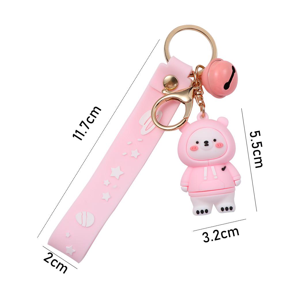 Móc Chìa Khóa Hình Gấu Nhồi Bông Xinh Xắn