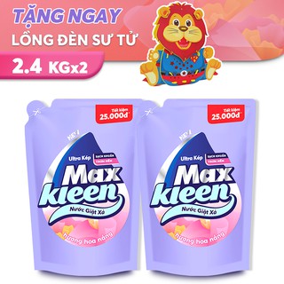 Combo 2 túi Nước Giặt Xả MaxKleen tặng Lồng Đèn Trung Thu 2.4kg/túi