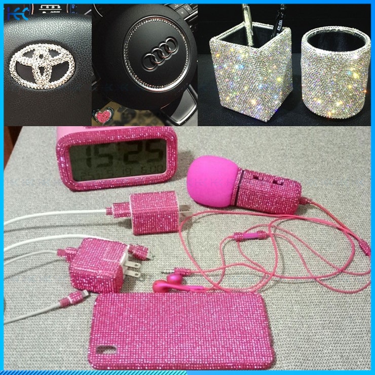 Miếng Dán Hai Mặt Đính Đá Pha Lê Kim Cương Giả 6MM/10*23CM