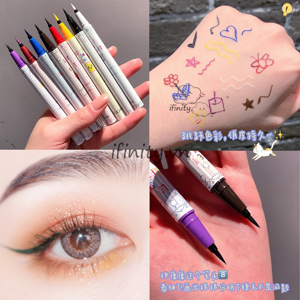 [FLORTTE cùng một đoạn] Bút Kẻ Mắt Nhiều Màu GUICAMI X Color Eyeliner Xpress