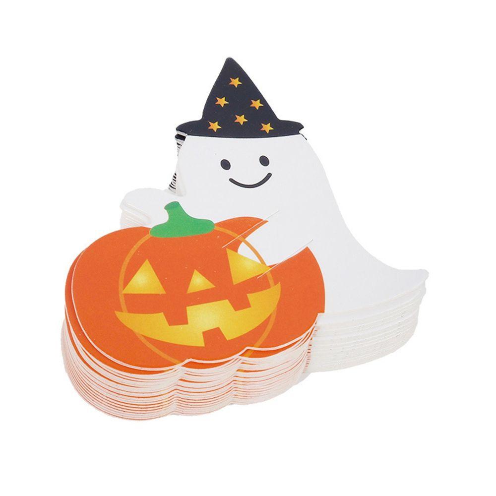 Thẻ Giấy In Hình Ma Dễ Thương Trang Trí Halloween